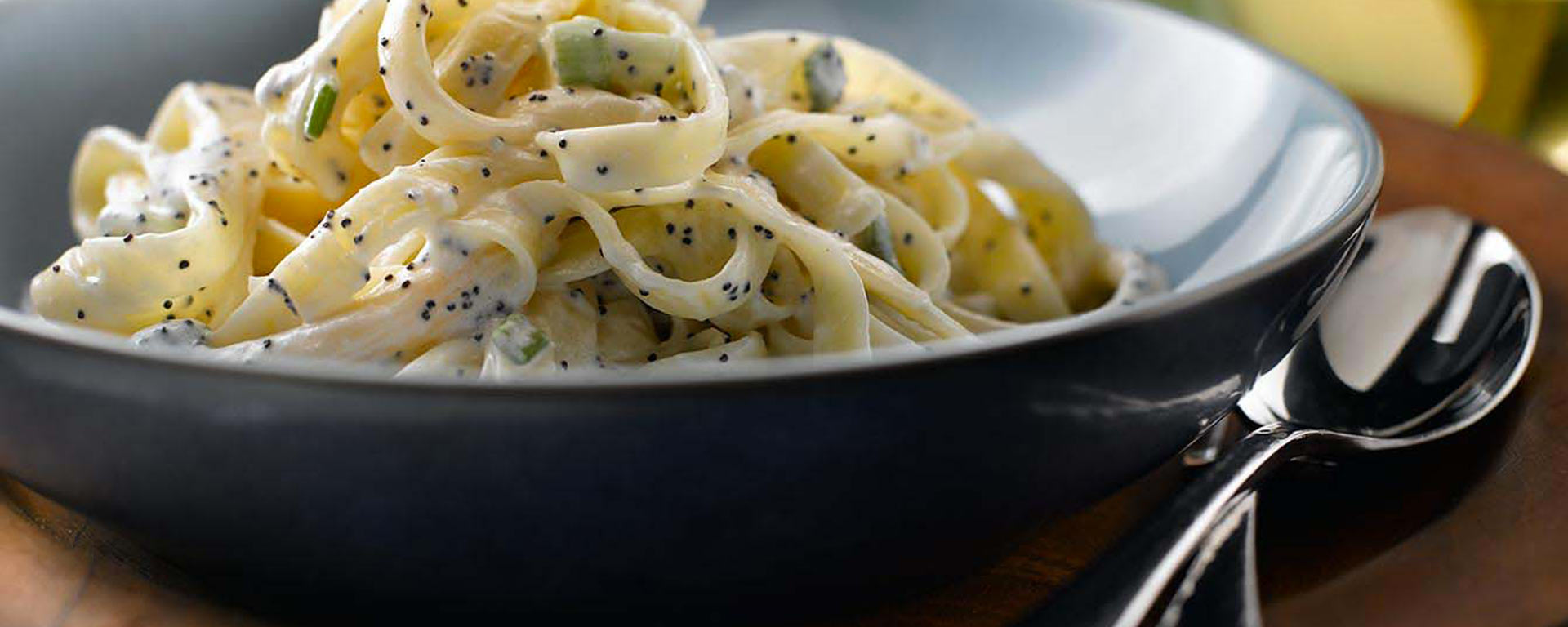 Photo for - Sour Cream and Poppy Seed Fettuccine