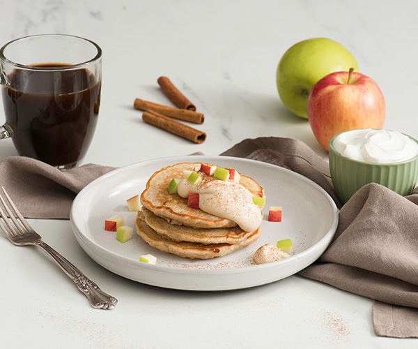 Photo of - Apple Pie Cottage Cheese Pancakes